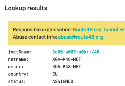 BGP: Route48 with BGP